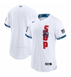Men's San Diego Padres Blank Nike White 2021 MLB All-Star Game Authentic Jersey