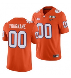 Clemson Tigers Custom Orange College Football Men'S Jersey 0