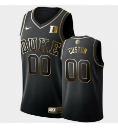 Duke Blue Devils Custom Black 2019 Golden Edition Men'S Jersey