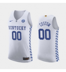 Kentucky Wildcats Custom White Authentic Men'S Jersey