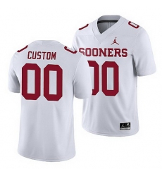 Oklahoma Sooners Custom White Game Men'S Jersey