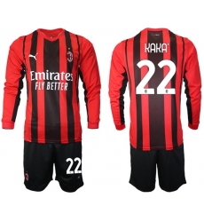 Men AC Milan Long Sleeve Soccer Jerseys 505