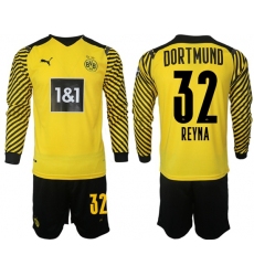 Men Borussia Dortmund Long Sleeve Soccer Jerseys 502