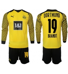 Men Borussia Dortmund Long Sleeve Soccer Jerseys 505