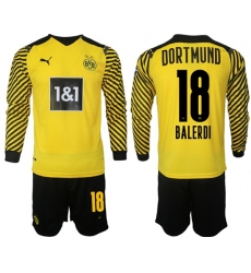 Men Borussia Dortmund Long Sleeve Soccer Jerseys 506