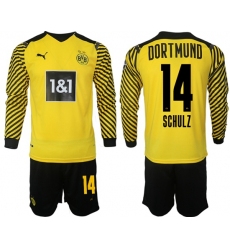 Men Borussia Dortmund Long Sleeve Soccer Jerseys 508