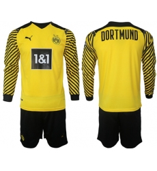 Men Borussia Dortmund Long Sleeve Soccer Jerseys 518