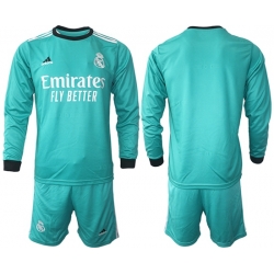 Men Real Madrid Long Sleeve Soccer Jerseys 518