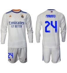 Men Real Madrid Long Sleeve Soccer Jerseys 560