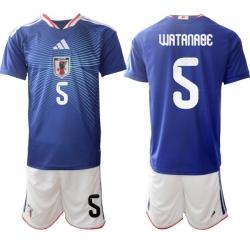 Japan 2026 FIFA World Cup Soccer Jersey Blue #5 WATANABE