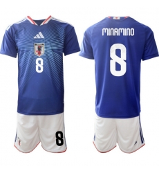 Japan 2026 FIFA World Cup Soccer Jersey Blue #8 MINAMINO Japan 2026 FIFA World Cup Soccer Jersey Blue #8 MINAMINO