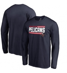 New Orleans Pelicans Men Long T Shirt 001