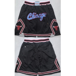 Men Chicago Bulls Black 2026 Shorts 003 