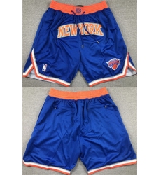 Men New York Knicks Royal Shorts II Men New York Knicks Royal Shorts II