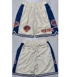 Men New York Knicks White 2025 Shorts Men New York Knicks White 2025 Shorts
