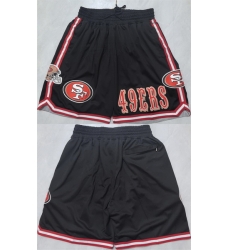 Men San Francisco 49ers Black Shorts Men San Francisco 49ers Black Shorts