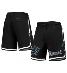 Men Miami Marlins Black Shorts