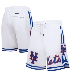 Men New York Mets White Shorts