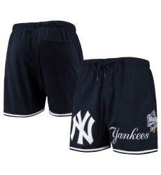 Men New York Yankees Navy Team Logo Mesh Shorts