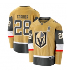 Men Women Youth Vegas Golden Knights #28 CARRIER Gold 2023 Stanley Cup Champions Stitched Jersey