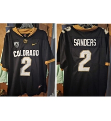 Men Colorado Buffaloes Shedeur Sanders #2 Black Vapor Limited Black Stitched Jersey