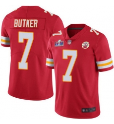 Nike Chiefs 7 Harrison Butker Red Team Color Youth Bound Stitched NFL Vapor Untouchable Limited 2024 Super Bowl LVIII Jersey 