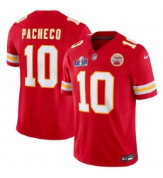 Youth Kansas City Chiefs 10 Isiah Pacheco Red 2023 F U S E  Vapor Untouchable Limited Stitched 2024 Super Bowl LVIII Jersey