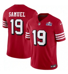 Youth San Francisco 49ers 19 Deebo Samuel New Red 2023 F U S E  Vapor Untouchable Limited Stitched Football 2024 Super Bowl LVIII Jersey