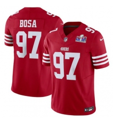 Youth San Francisco 49ers 97 Nick Bosa Red 2023 F U S E  Vapor Untouchable Limited Stitched Football 2024 Super Bowl LVIII Jersey