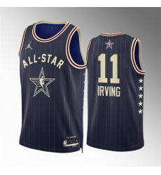 Men 2024 All Star 11 Kyrie Irving Navy Stitched Basketball Jersey