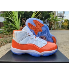 Air Jordan 11 White Orange Men Shoes