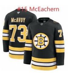 Men Boston Bruins McEachern #15 Black 2025 Home Stitched Hockey Jersey