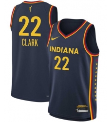 Youth Indiana Fever Caitlin Clark #22 Navy Blue Stitched Basketball WNBA Jersey