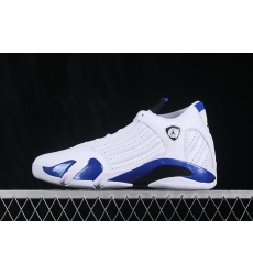 AIR JORDAN 14 RETRO NAVY BLUE MIDNIGHT BLUE WHITE MEN SHOES