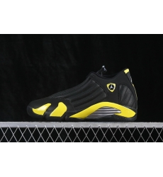 AIR JORDAN 14 RETRO THUNDER AJ14 YELLOW BLACK MEN SHOE