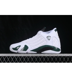 AIR JORDAN 14 RETRO WHITE DARK GREEN MEN SHOES