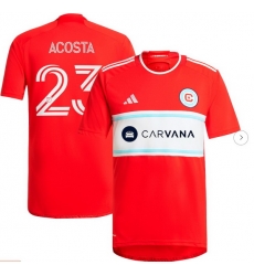 Men's Chicago Fire Kellyn Acosta adidas Red 2024 Return To Red Replica Player Jersey Men's Chicago Fire Kellyn Acosta adidas Red 2024 Return To Red Replica Player Jersey
