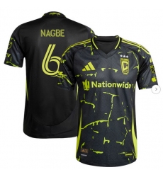 Men's Columbus Crew Darlington Nagbe adidas Black 2025 The Goosebumps Kit Authentic Player Jersey