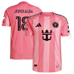 Men's Inter Miami CF Jordi Alba adidas Light Pink 2025 Euforia Authentic Player Jersey
