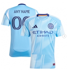 Men's New York City FC adidas Light Blue 2025 The Excelsior Kit Replica Custom Jersey