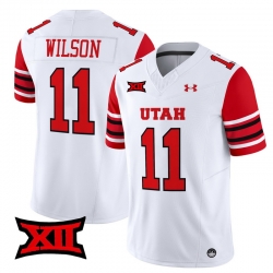 Men Women Youth Utah Utes 11 Isaac Wilson White 2024 Vapor Limited Jersey All Stitched