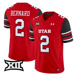 Men Women Youth Utah Utes 2 Micah Bernard Red 2024 Vapor Limited Jersey All Stitched