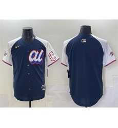 Men American League Cleveland Guardians Blank Navy Alternate 2025 All Star Edition Limited Stitched Baseball Jersey