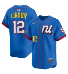 Men National League 12 Francisco Lindor Blue 2025 All Star Edition Limited Stitched Baseball Jersey Men National League 12 Francisco Lindor Blue 2025 All Star Edition Limited Stitched Baseball Jersey