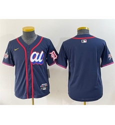 Women American League Detroit Tigers Blank Navy 2025 All Star Edition Limited Stitched Baseball Jersey Women American League Detroit Tigers Blank Navy 2025 All Star Edition Limited Stitched Baseball Jersey