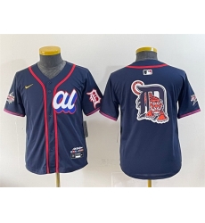 Women American League Detroit Tigers Team Big Logo Navy 2025 All Star Edition Limited Stitched Baseball Jersey Women American League Detroit Tigers Team Big Logo Navy 2025 All Star Edition Limited Stitched Baseball Jersey