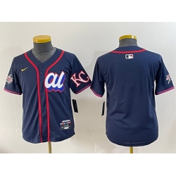 Youth American League Kansas City Royals Blank Navy 2025 All Star Edition Limited Stitched Baseball Jersey