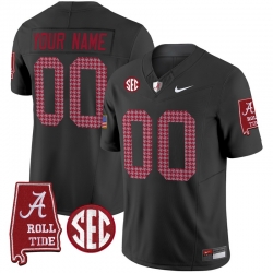 Men Women Youth Alabama Crimson Tide Pro Combat Vapor Limited Custom Jersey All Stitched Black