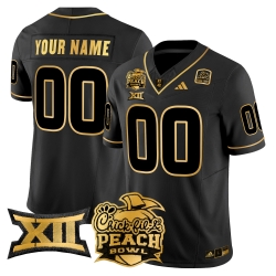 Men Women Youth Arizona State Sun Devils 2025 Peach Bowl Gold Vapor Limited Custom Jersey All Stitched White Gold