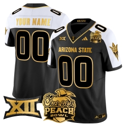 Men Women Youth Arizona State Sun Devils 2025 Peach Bowl Gold Vapor Limited Custom Jersey V2 All Stitched Aternate